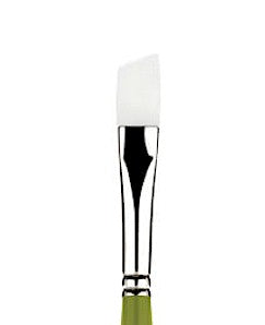 SNAP Brush 9800 Long Handle White Taklon Angle Bright Size 10