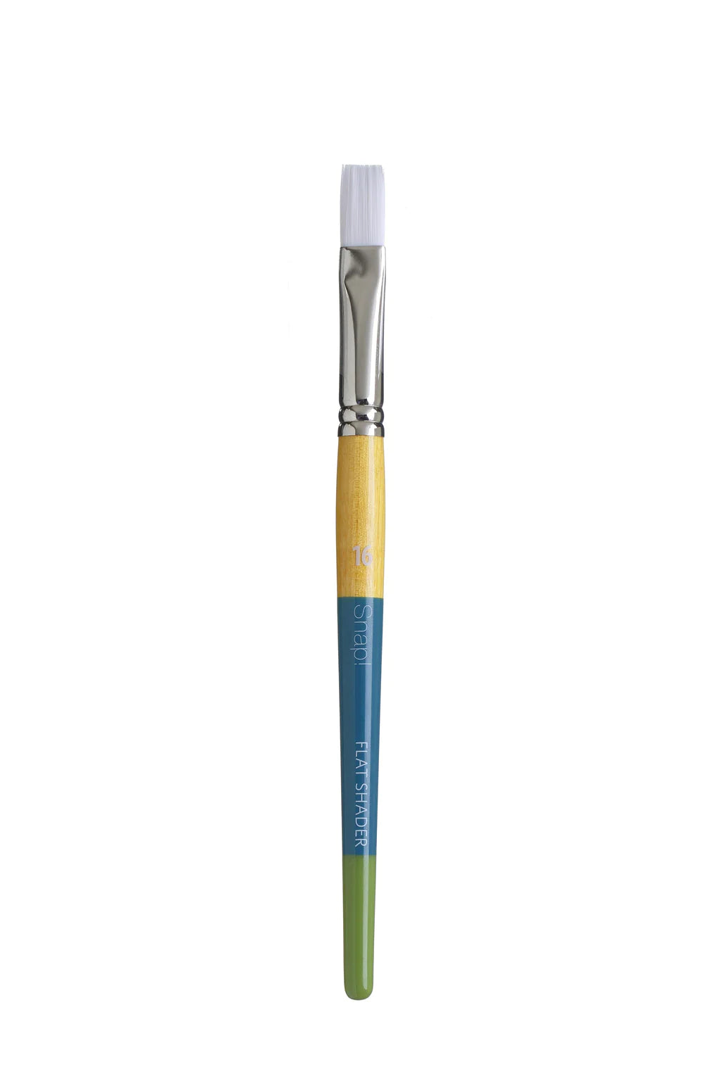 SNAP Brush 9850 Short Handle White Taklon Flat Shader