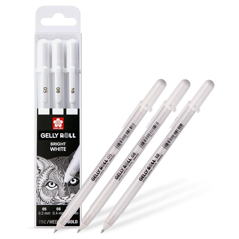 Sakura Gelly Roll 3pc Set White