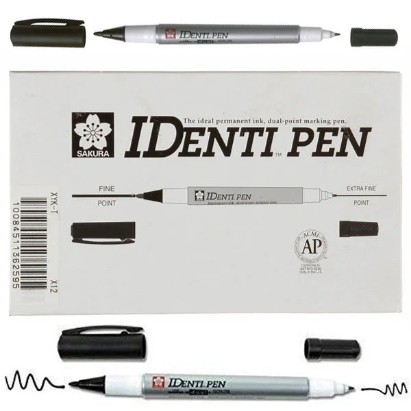 Sakura Identi-Pen Dual Point Black