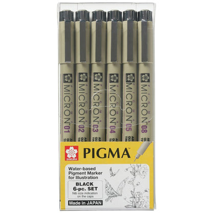 Sakura Pigma Micron Drawing Set 6pc