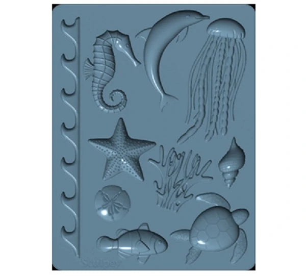 Sculpey Silicone Mold - Sea Life