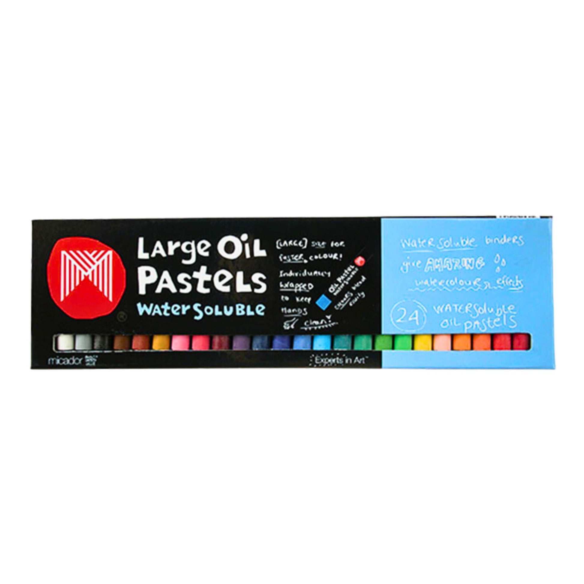 Micador Large Watersoluble Oil Pastels Set of 24