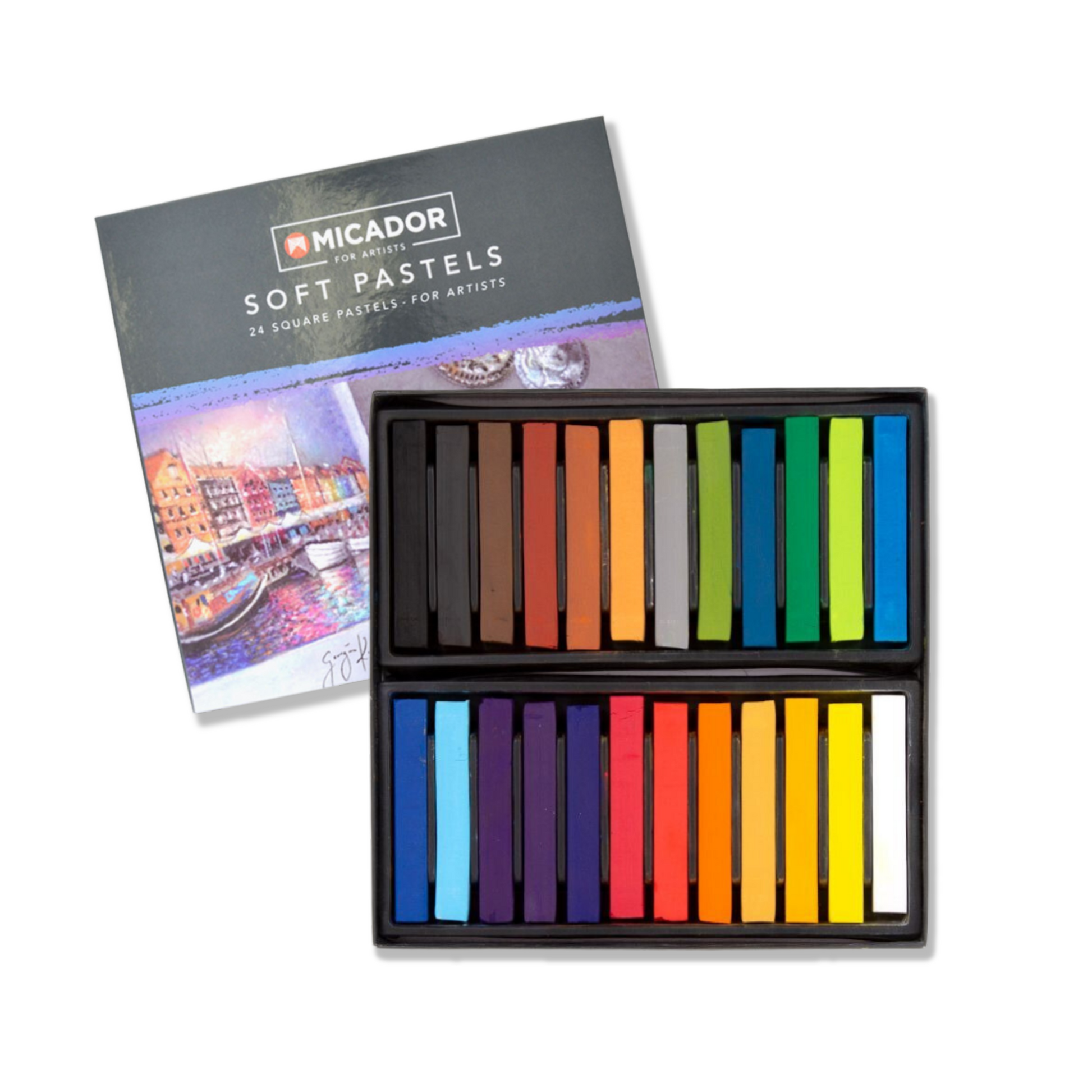 Micador for Artists Soft Pastels Assorted Colours Set of 24