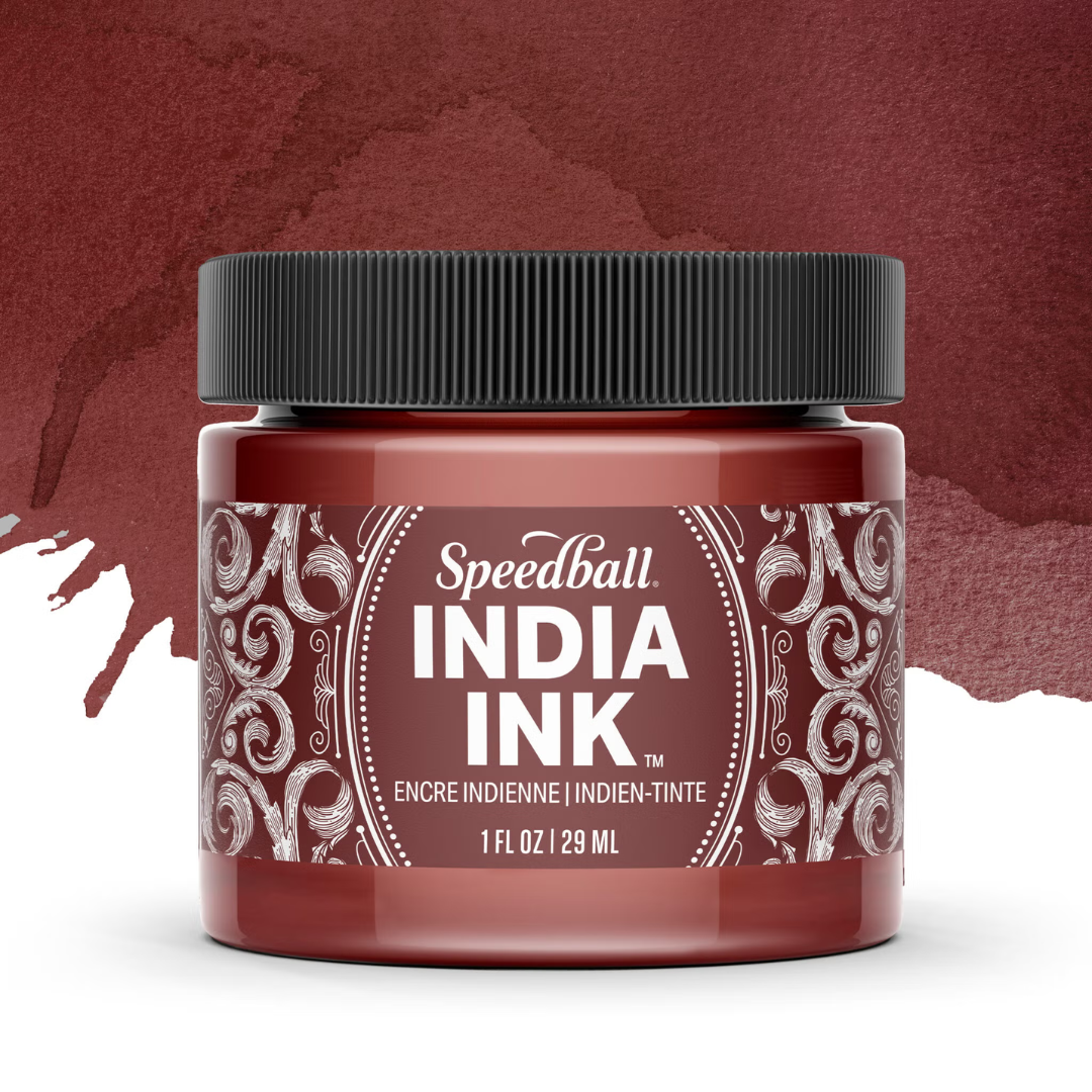 Speedball India Ink 29ml Brown Quartz