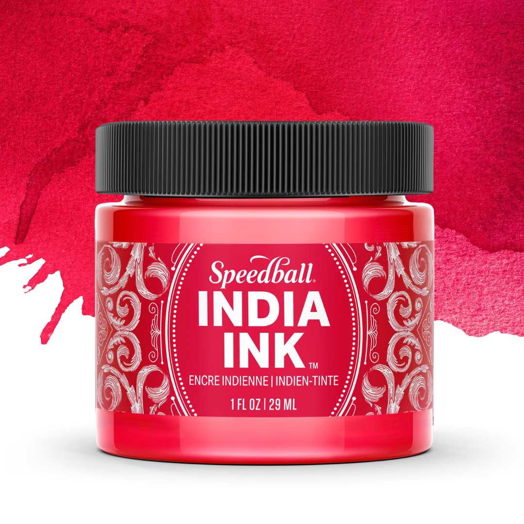 Speedball India Ink 29ml Ruby