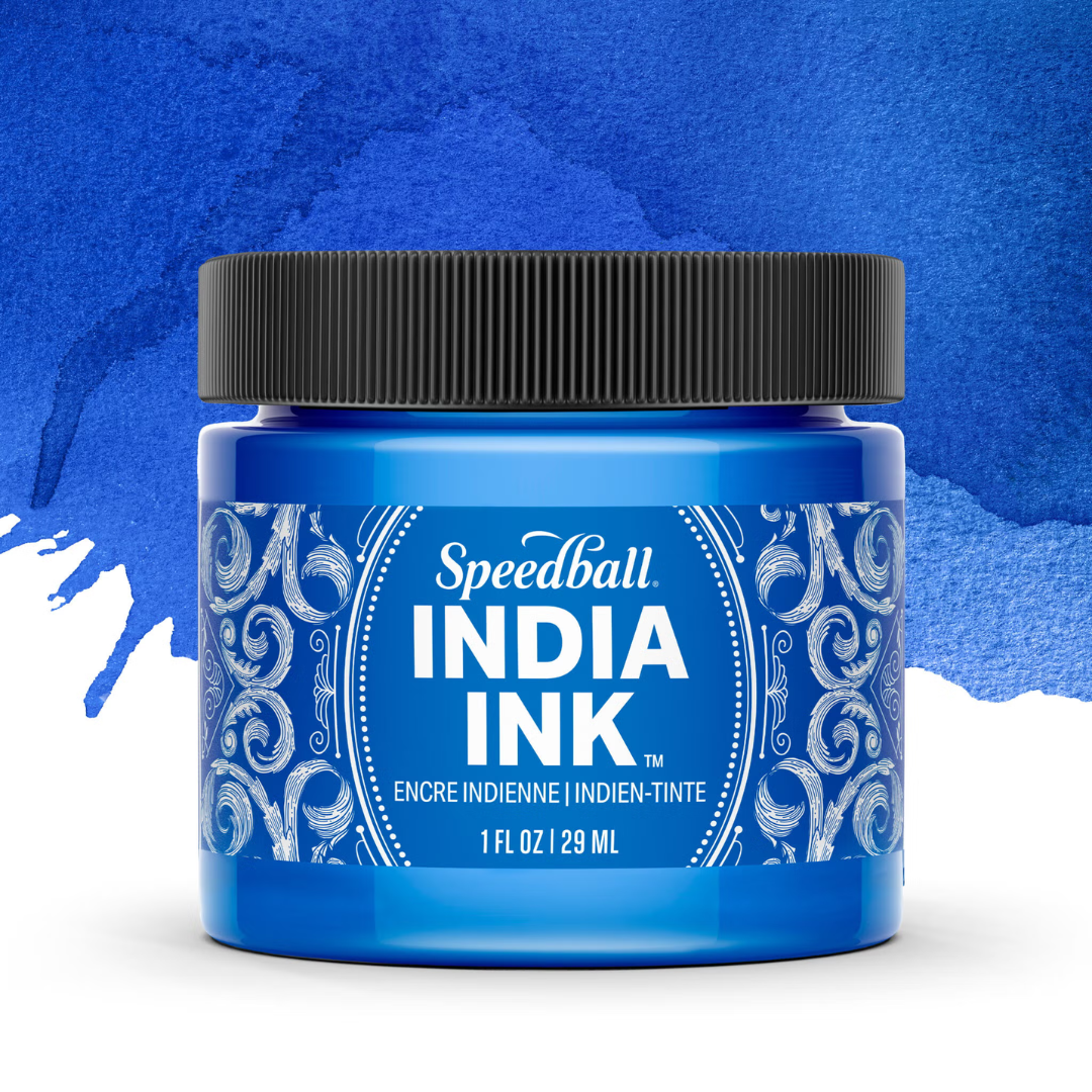 Speedball India Ink 29ml Sapphire