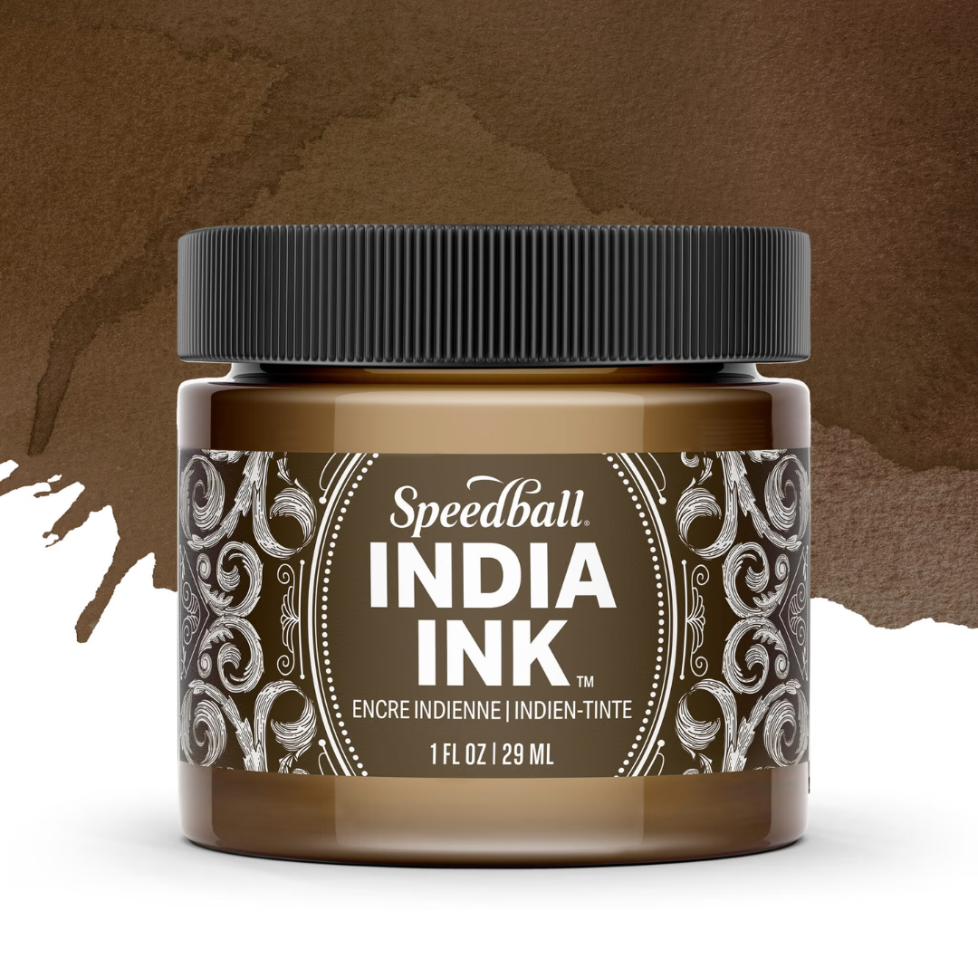 Speedball India Ink 29ml Sepia