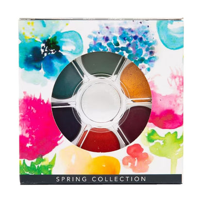 Micador for Artists Brilliant Watercolour Disc Set of 6 Spring