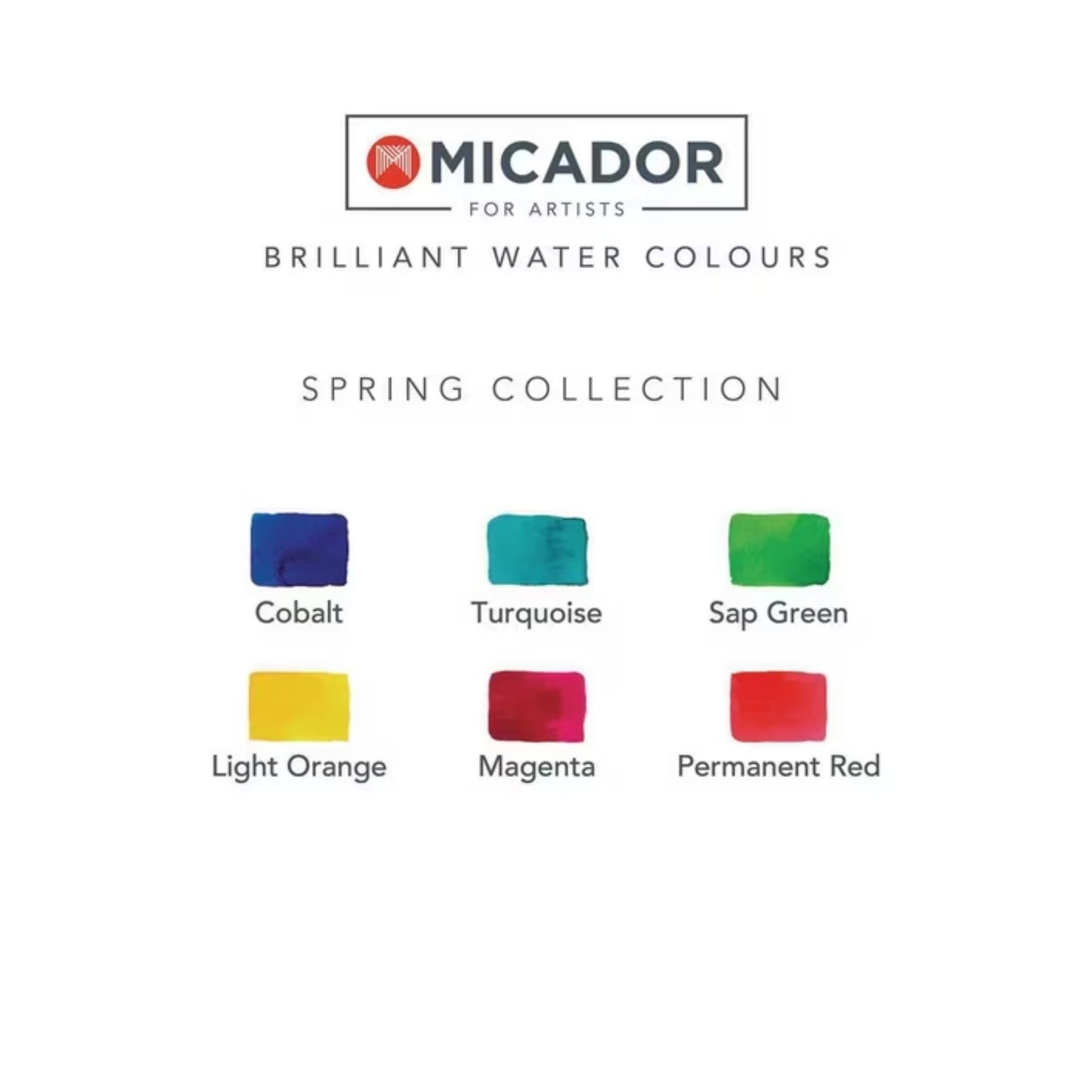 Micador for Artists Brilliant Watercolour Disc Set of 6