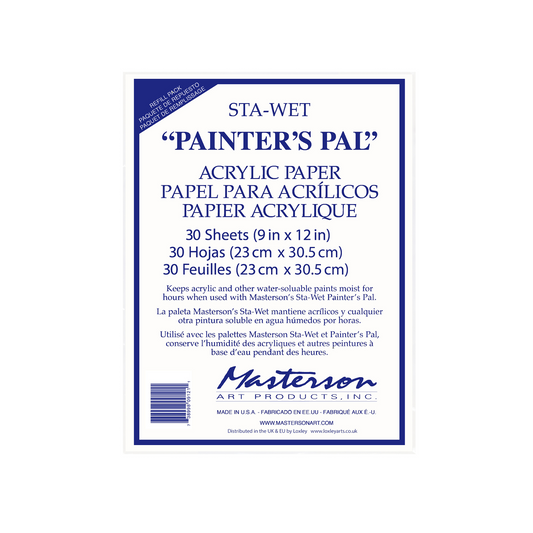 Sta-Wet Painters Pal Acrylic Paper Refill No.912 Pkt 30 - Art Shed Brisbane