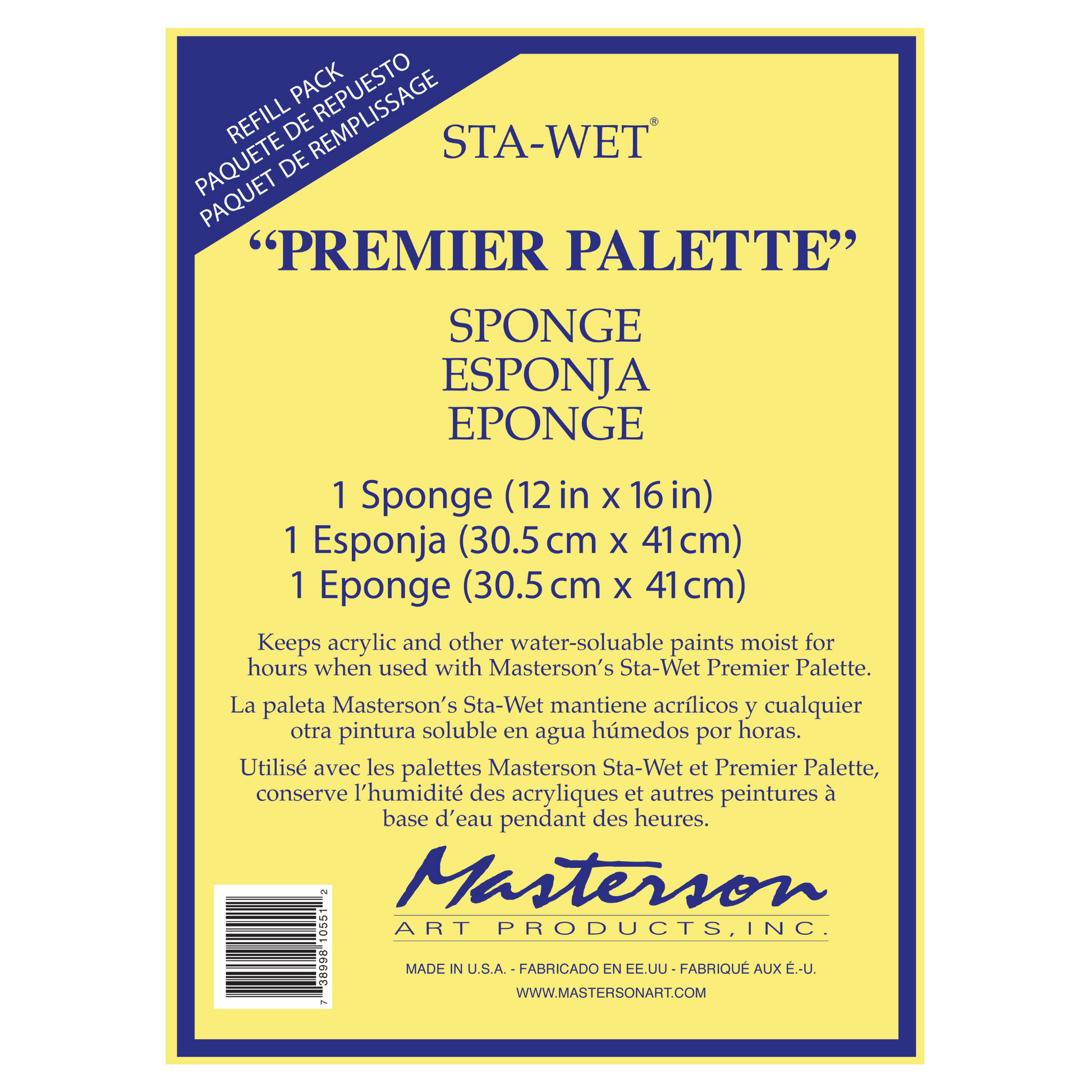 Sta-Wet Premier Sponge Refill 1 piece