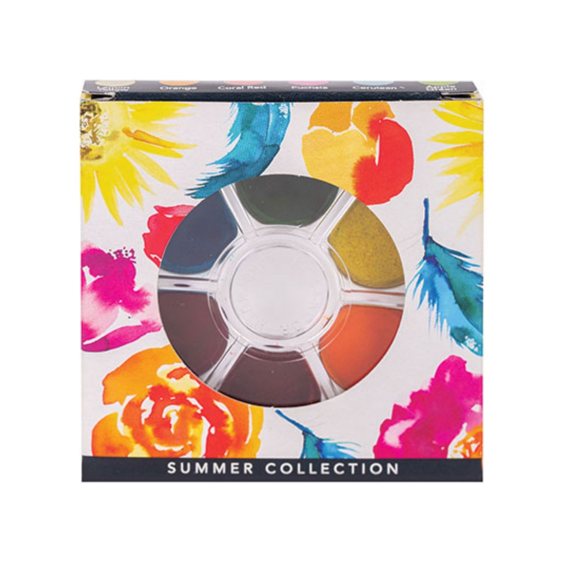 Micador for Artists Brilliant Watercolour Disc Set of 6 Summer