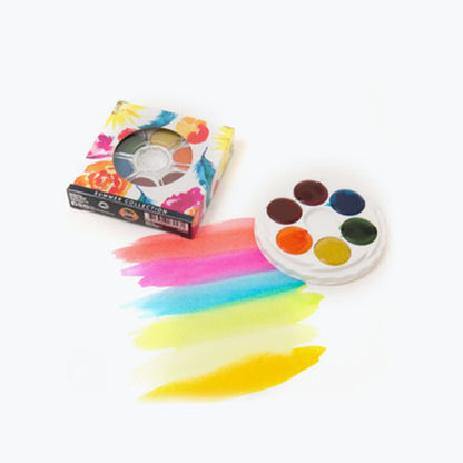 Micador for Artists Brilliant Watercolour Disc Set of 6