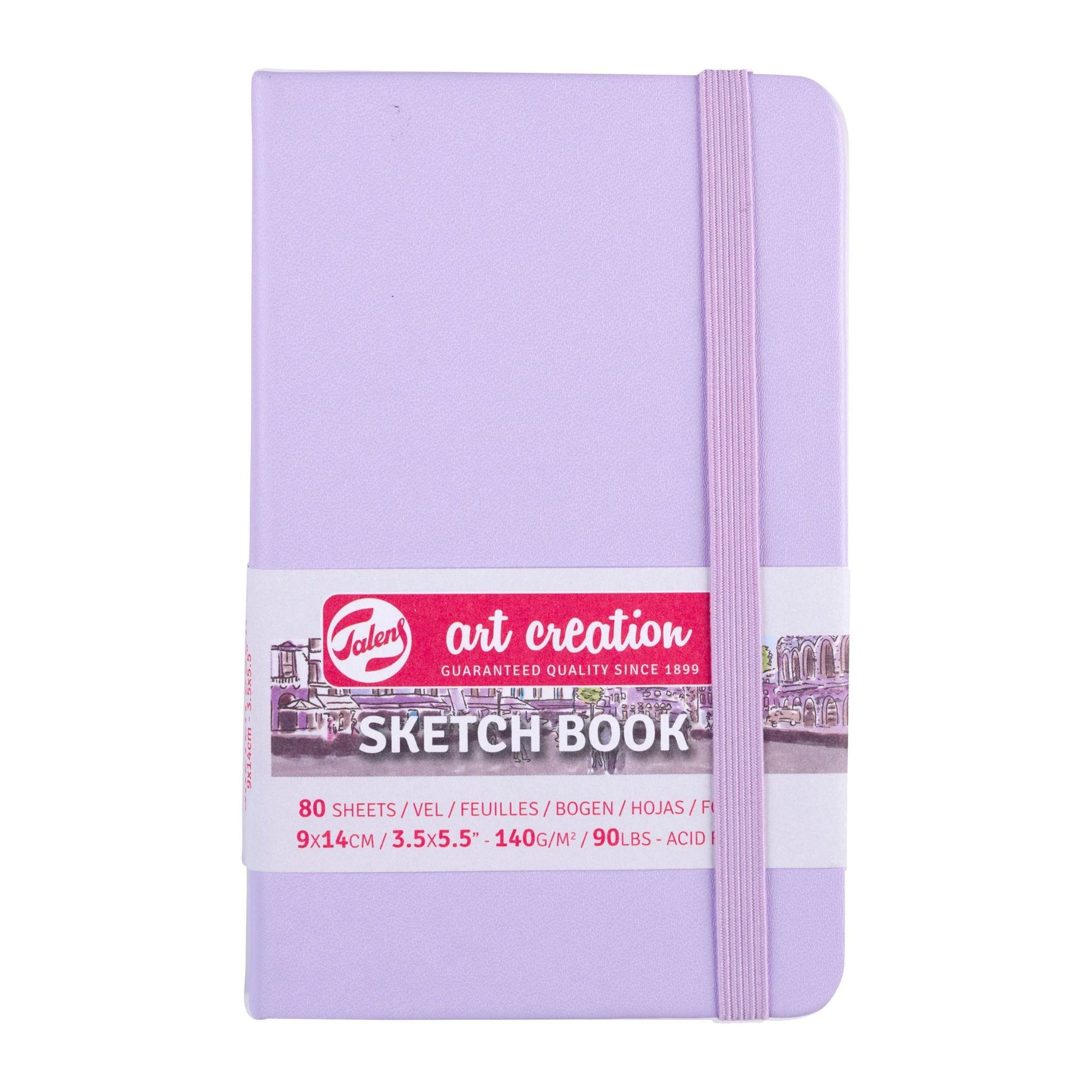 Talens Art Creation Hardback Sketchbook 140gsm 9x14cm Pastel Violet