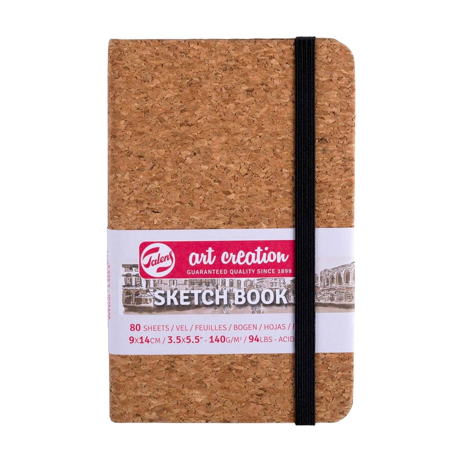 Talens Art Creation Hardback Sketchbook 140gsm 9x14cm Cork