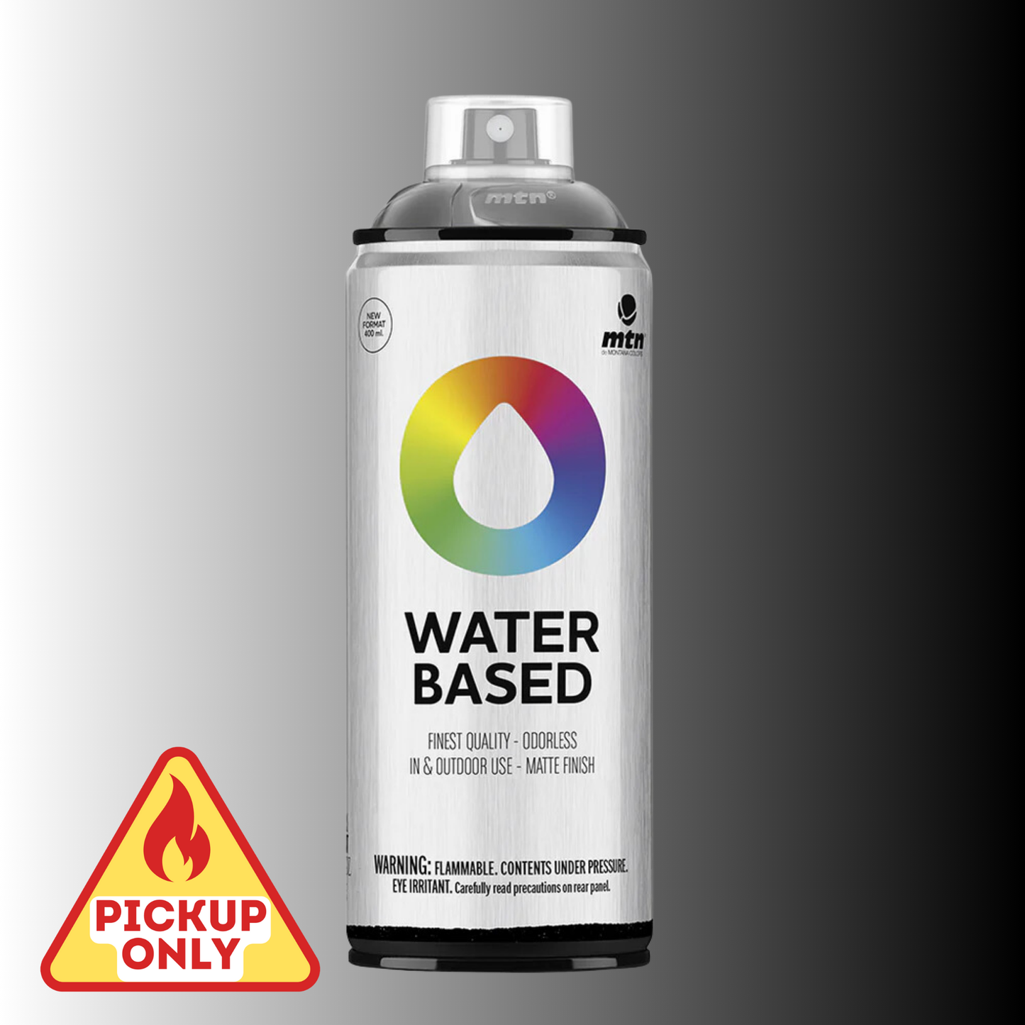 MTN Water-Based Spray Paint 400ml Transparent Black