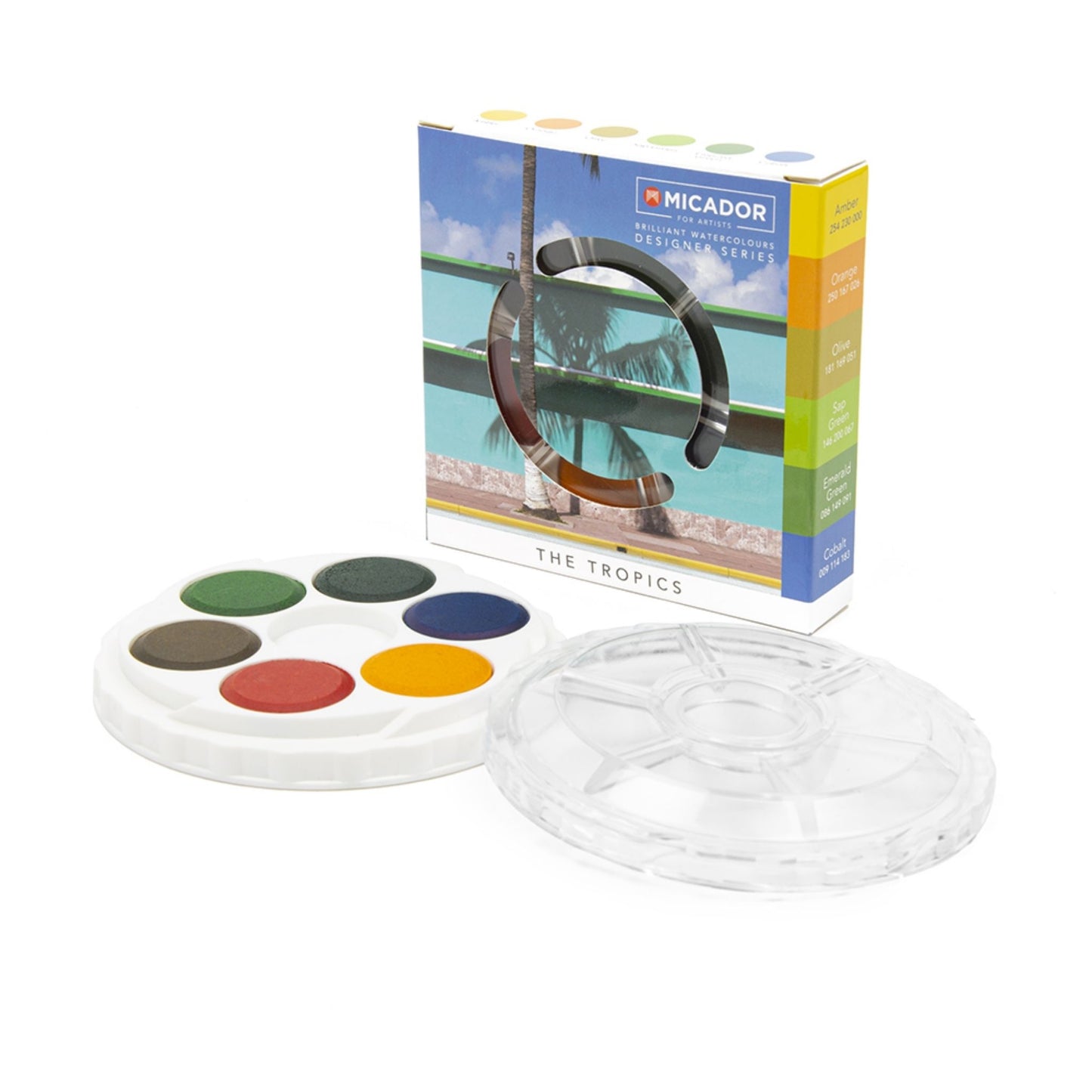 Micador for Artists Brilliant Watercolour Disc Set of 6