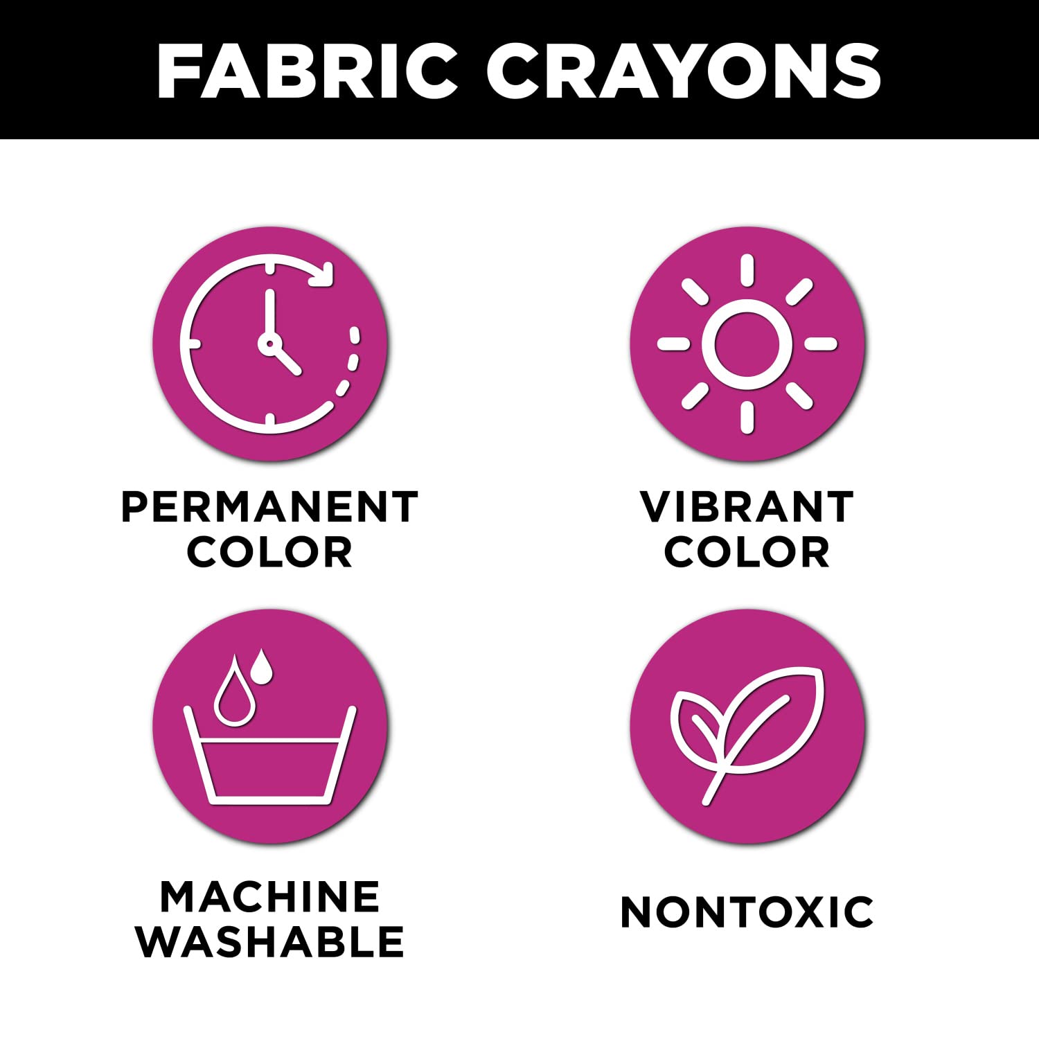 Tulip Fabric Crayon Basics Pack of 2