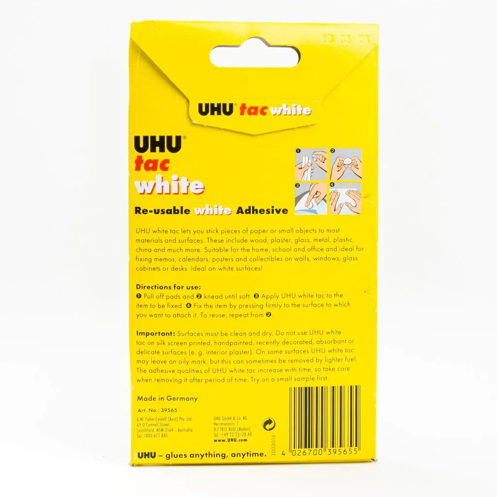 UHU White Tac Pack of 80 Putties