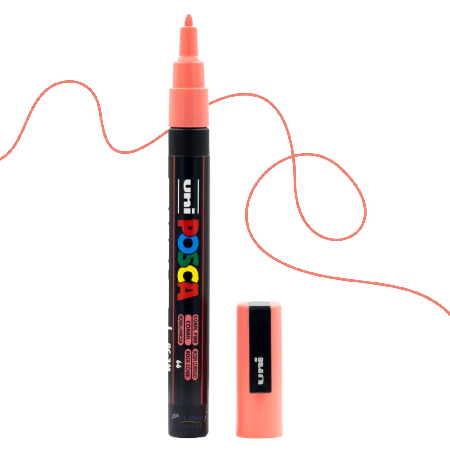 UNI POSCA 3M Fine BULLET 0.9 to 1.3mm CORAL PINK