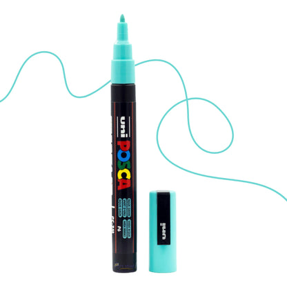 UNI POSCA 3M Fine BULLET 0.9 to 1.3mm AQUA GREEN