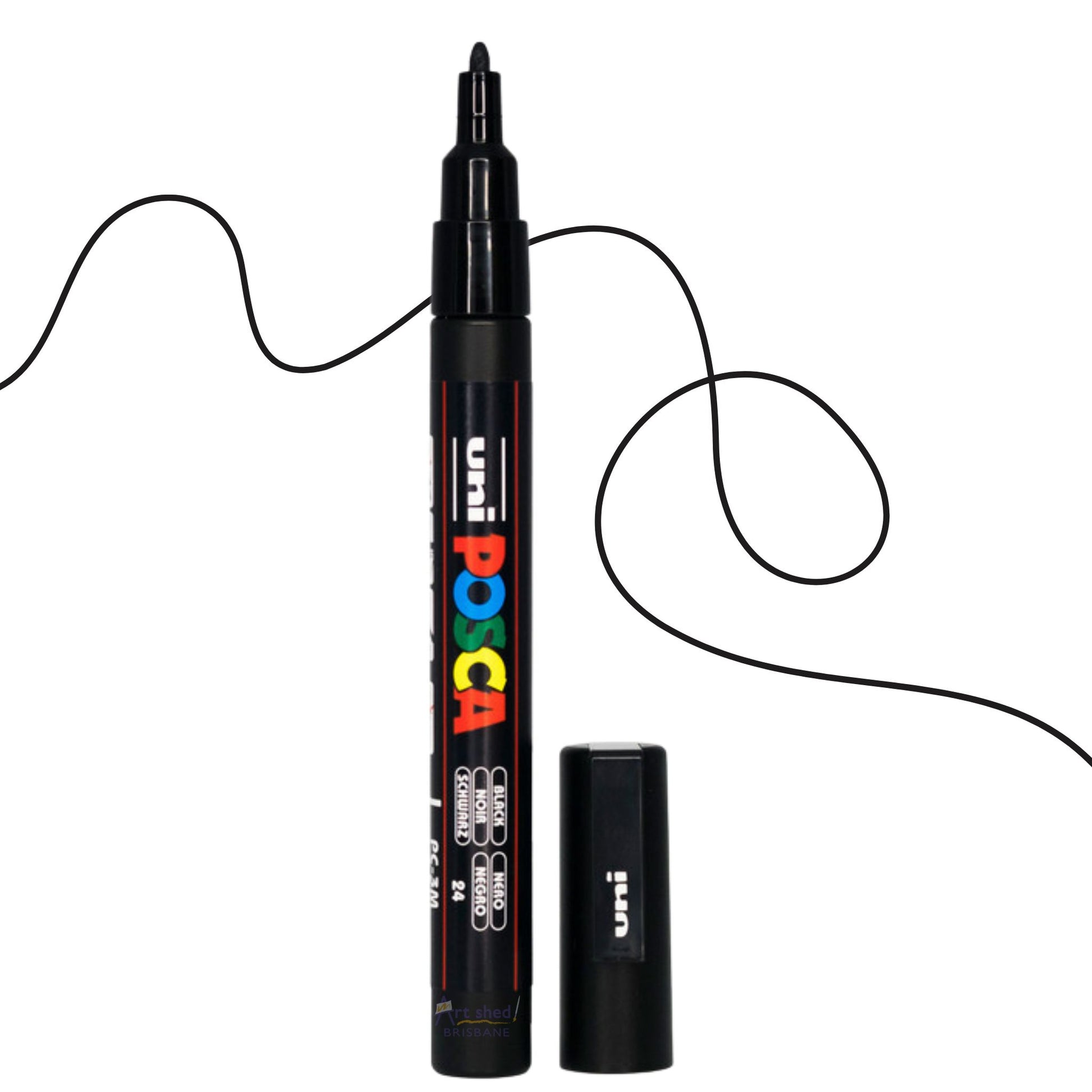 UNI POSCA 3M Fine BULLET 0.9 to 1.3mm BLACK