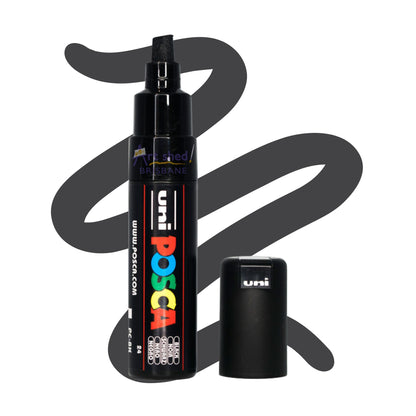 UNI POSCA 8K BOLD CHISEL 8.0mm BLACK