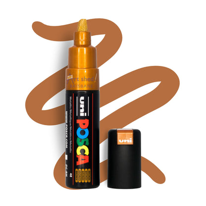 UNI POSCA 8K BOLD CHISEL 8.0mm BRONZE