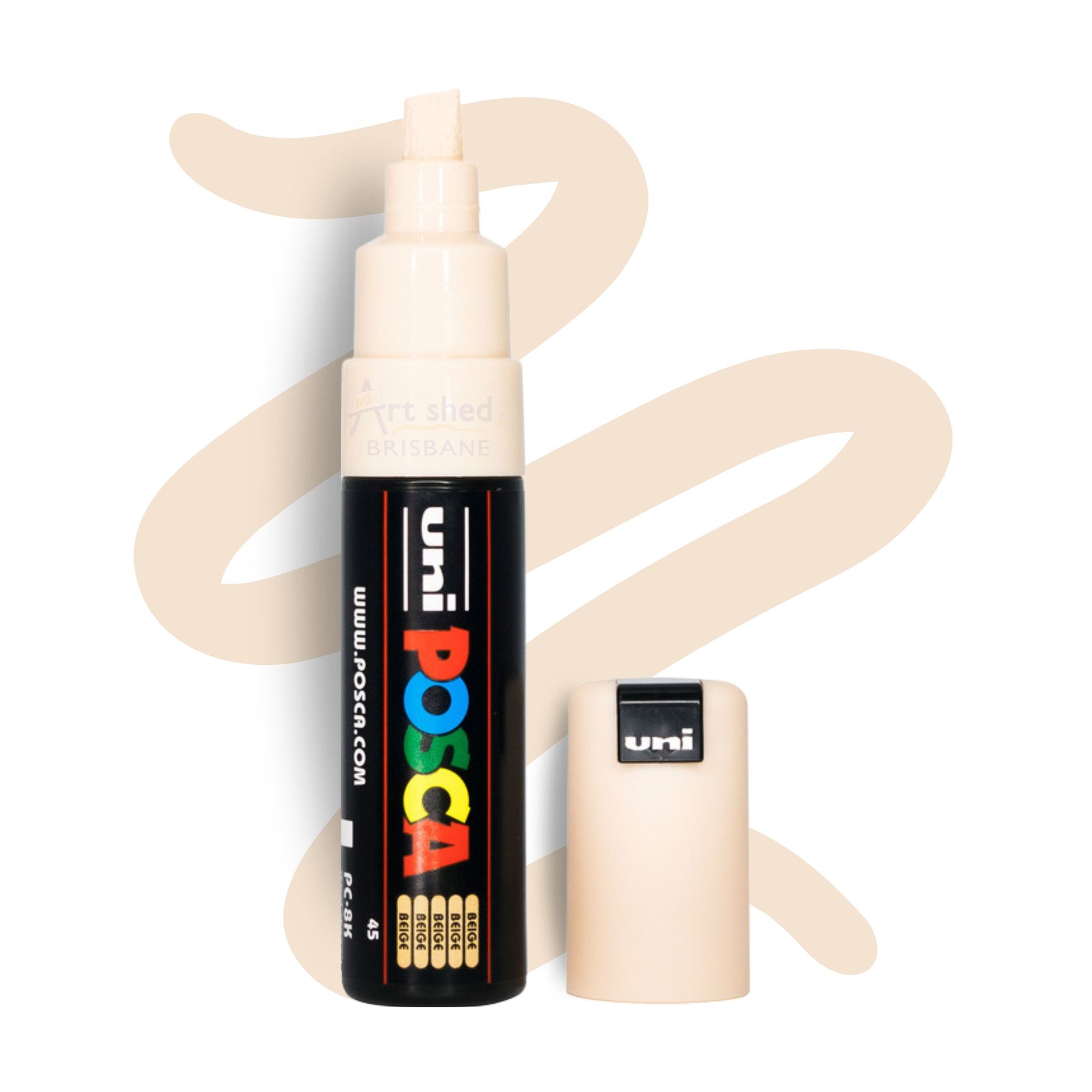 UNI POSCA 8K BOLD CHISEL 8.0mm Beige