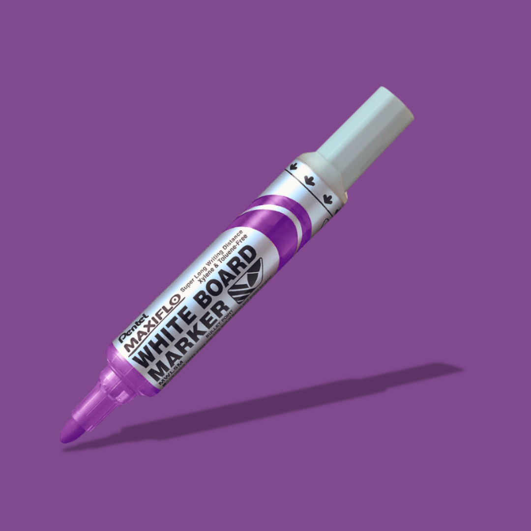 Pentel Maxiflo Whiteboard Marker - Bullet VIOLET