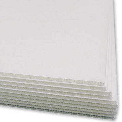 WHITE Corflute Corrugated Board 610 x 915 x 5mm