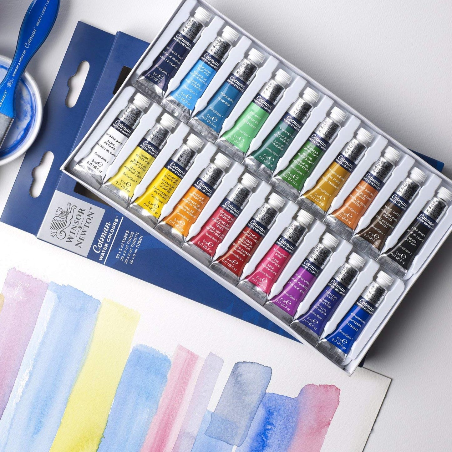 Winsor and Newton COTMAN Watercolour Set of 20 x 5ml