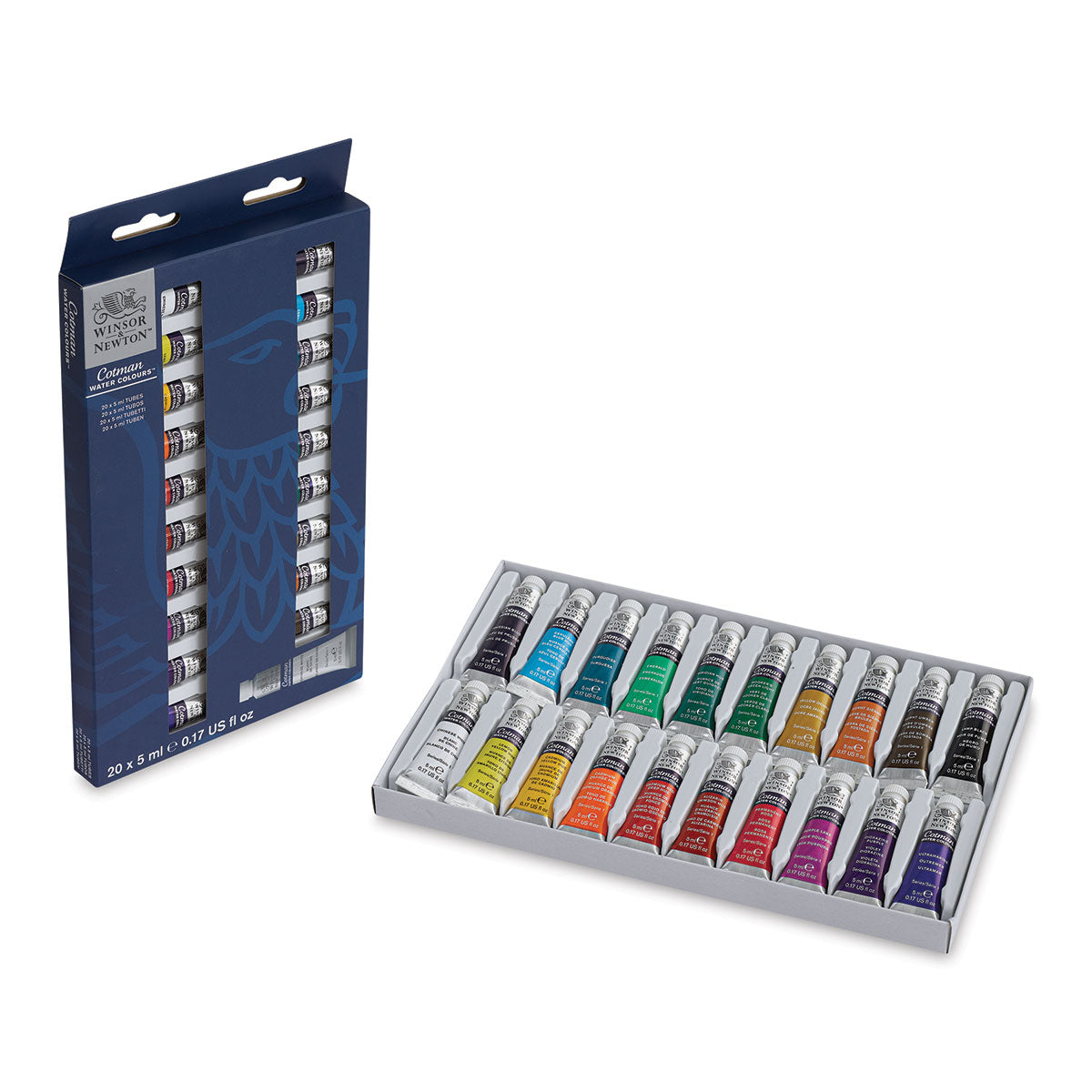 Winsor and Newton COTMAN Watercolour Set of 20 x 5ml