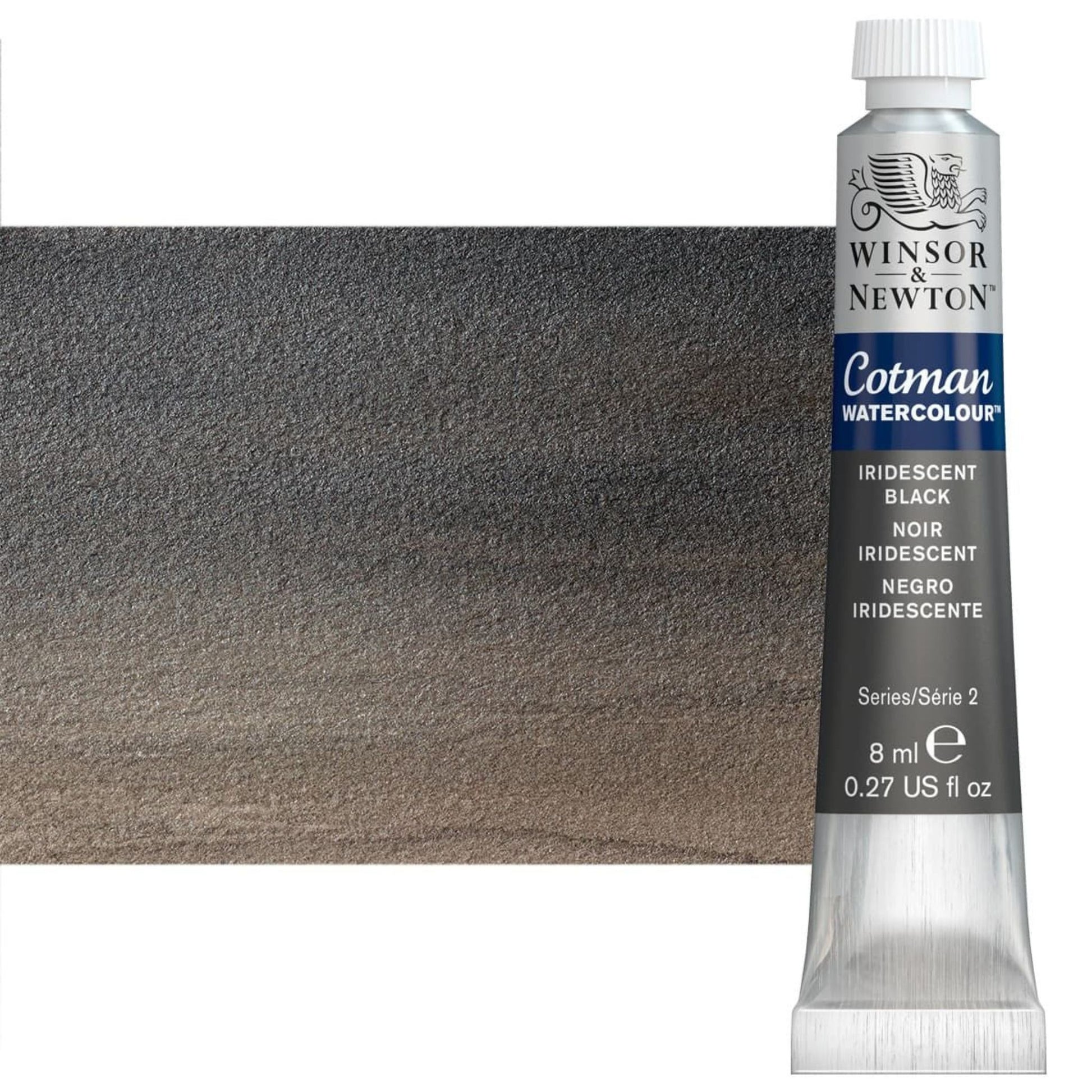 Winsor and Newton Cotman Watercolour Metallic 8ml Iridescent Black