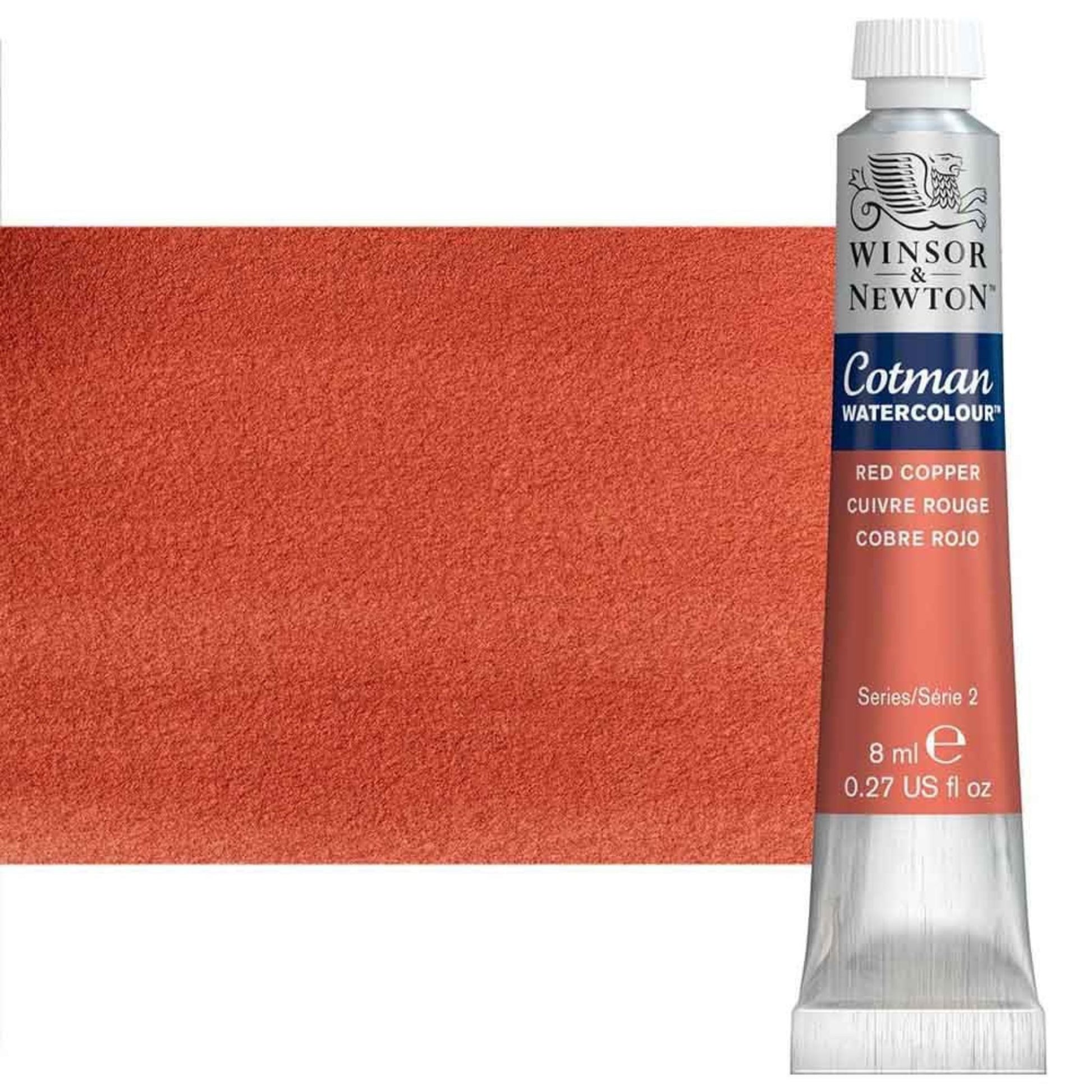 Winsor and Newton Cotman Watercolour Metallic 8ml Red Copper