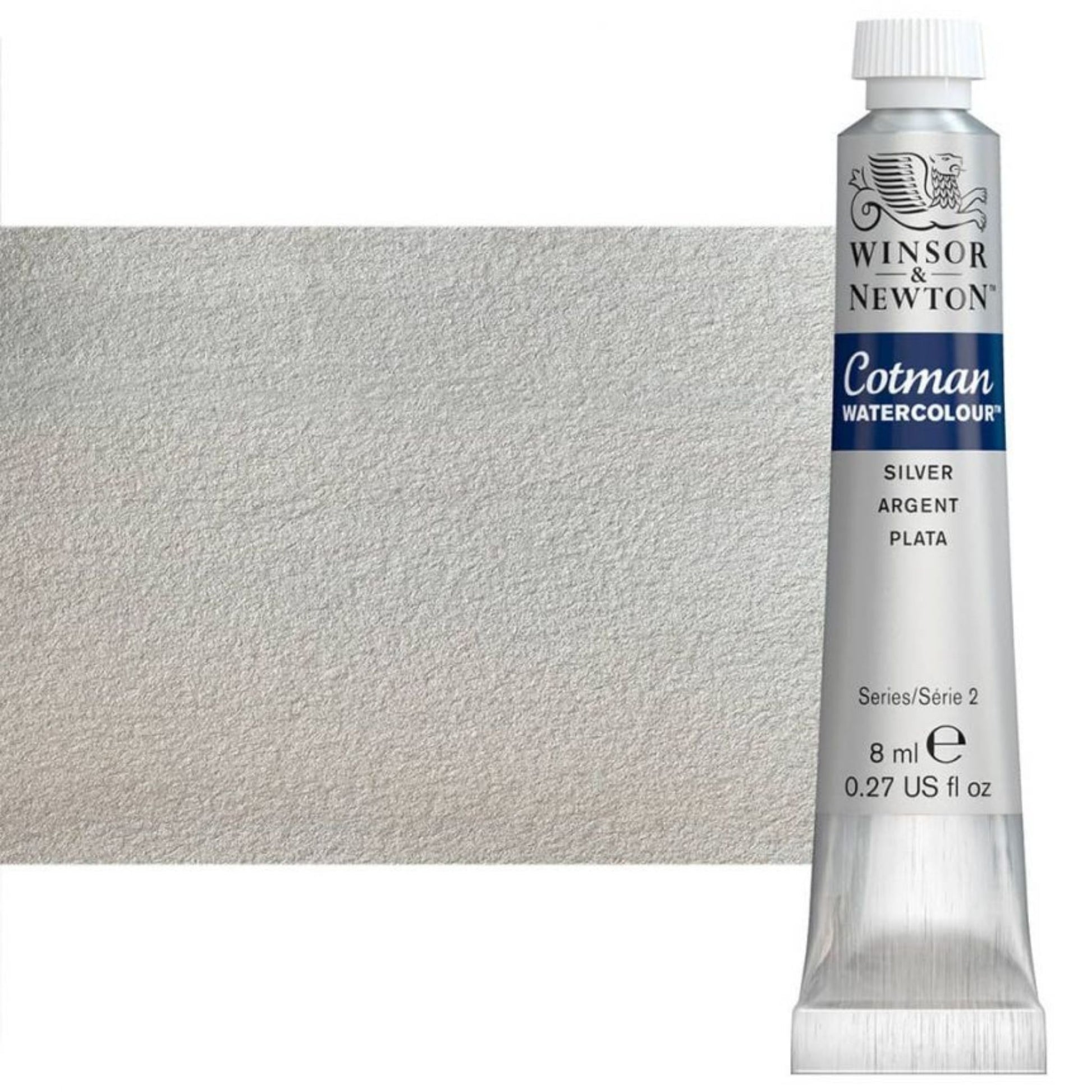 Winsor and Newton Cotman Watercolour Metallic 8ml Silver