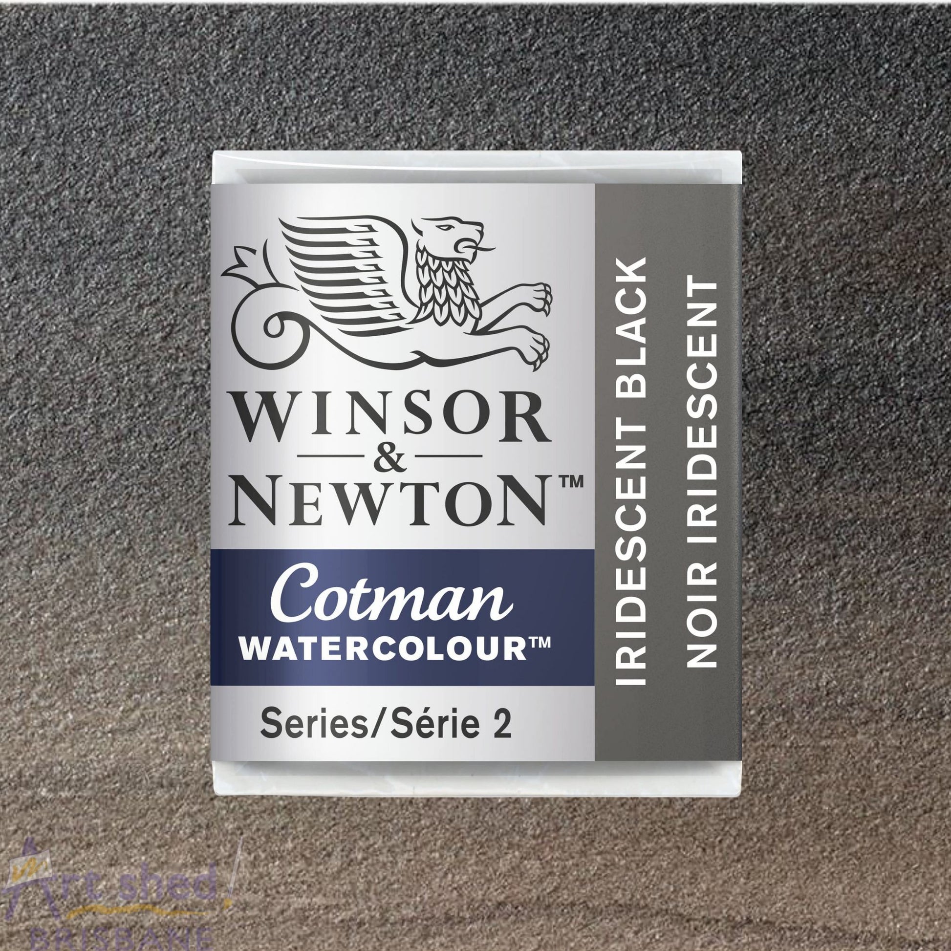 Winsor and Newton Cotman Watercolour Metallic Half Pan Iridescent Black