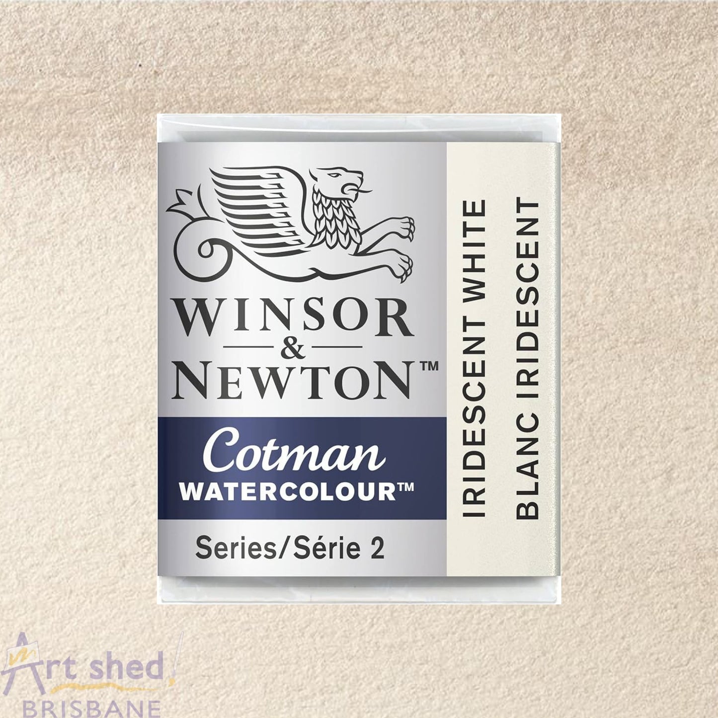 Winsor and Newton Cotman Watercolour Metallic Half Pan Iridescent White