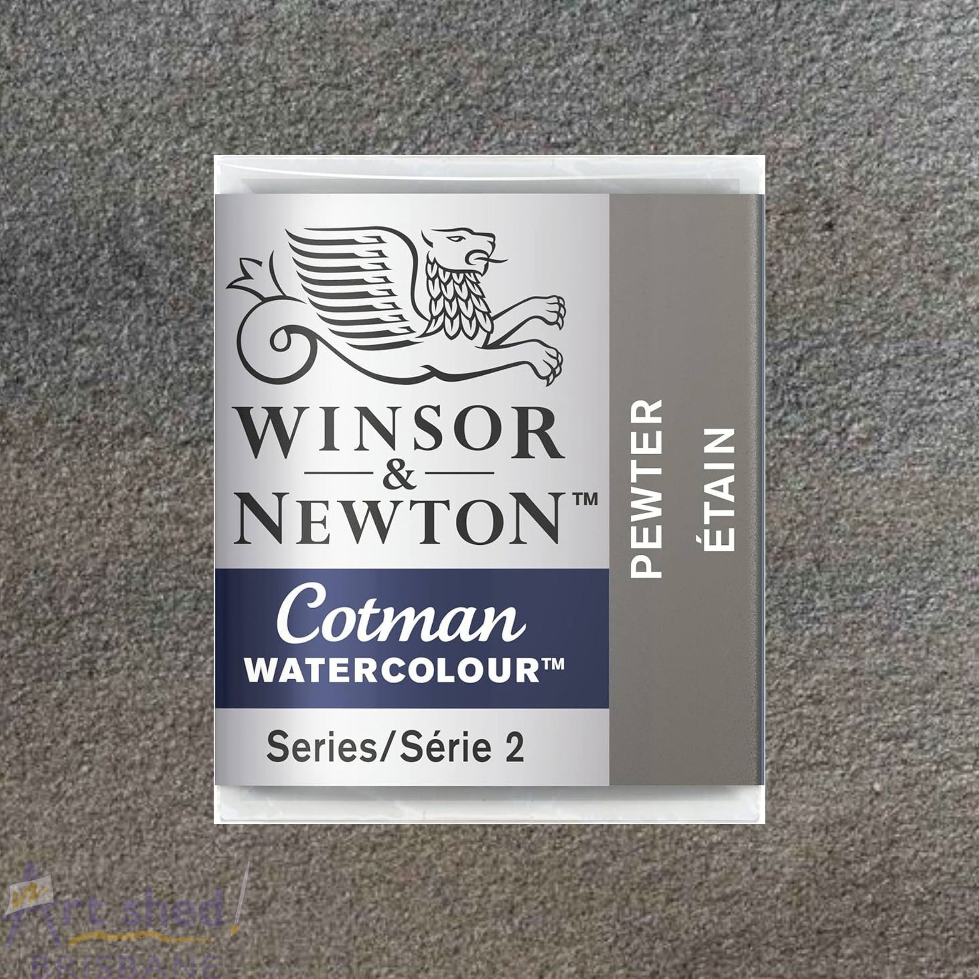 Winsor and Newton Cotman Watercolour Metallic Half Pan Pewter