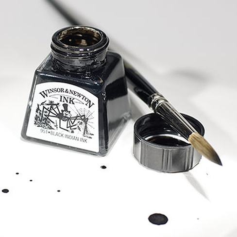 Winsor and Newton Drawing Ink - Indian Ink 951