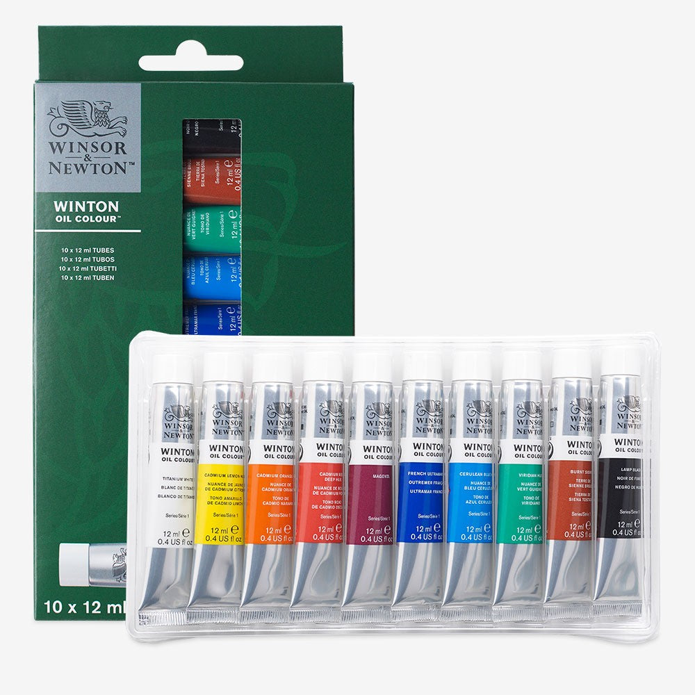 Winsor and Newton WINTON Oil Set of 10 x 12ml