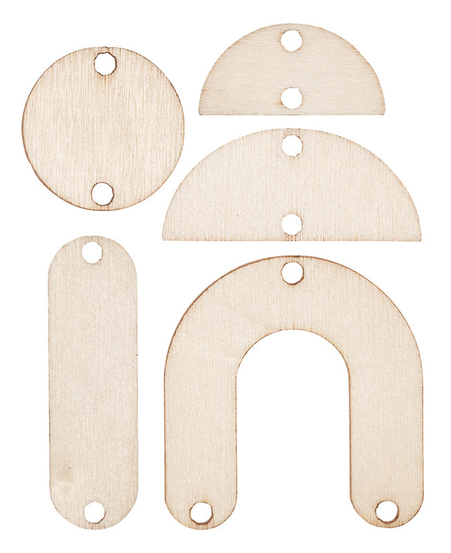 Zart Wooden Earring Drop Pieces Pack of 90