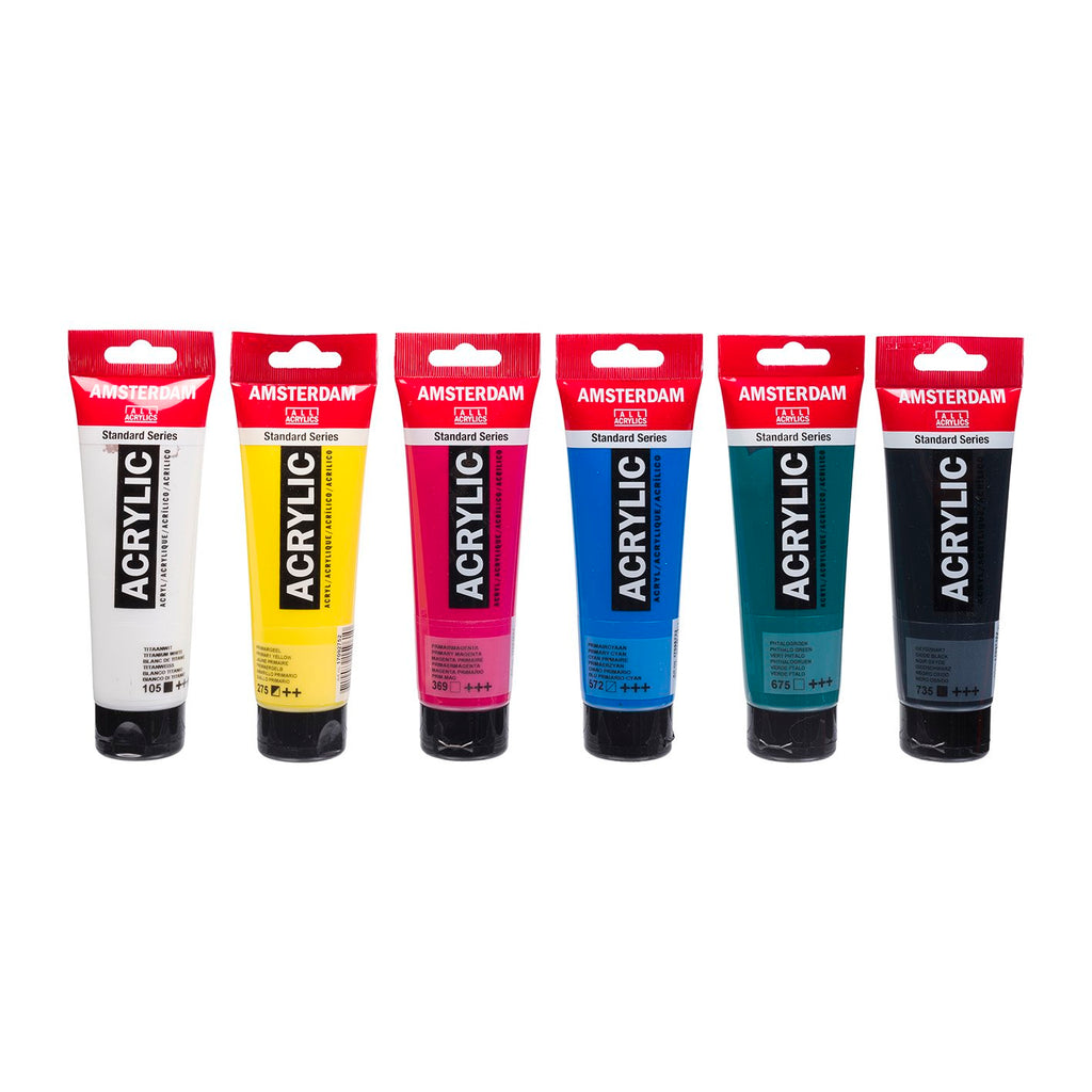 Amsterdam Acrylic Classroom Set 6 x 120ml