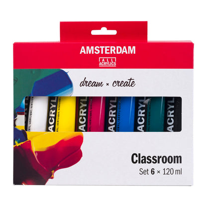 Amsterdam Acrylic Classroom Set 6 x 120ml