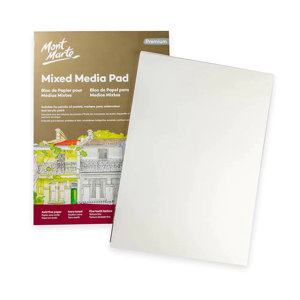 Mont Marte Mixed Media Pad 300gsm A3 15 sheets