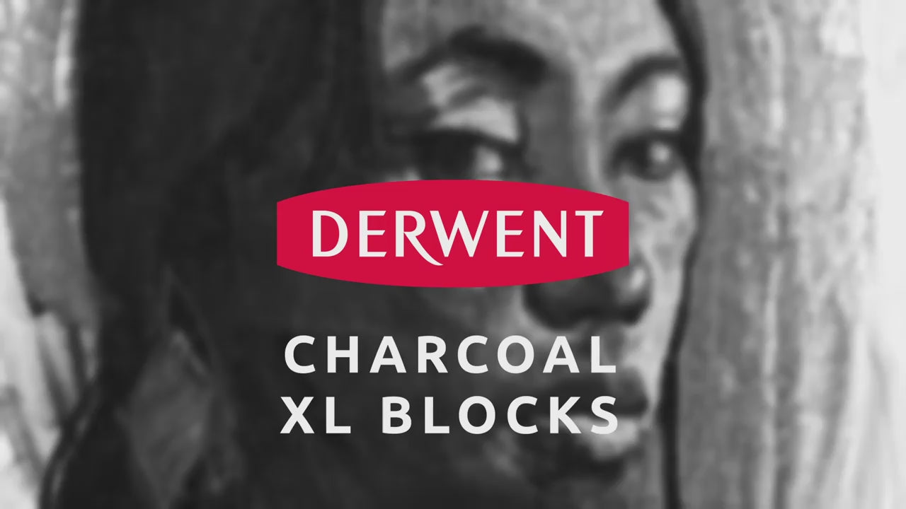 Derwent Charcoal XL Blocks Tin of 6 Derwent 2