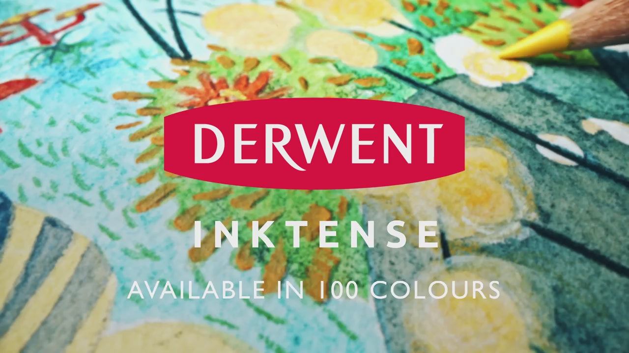 Derwent Inktense Pencils Wooden Box of 72 Derwent 2