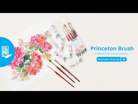 Princeton Watercolour FLORAL Brush Set 5pc Princeton 2