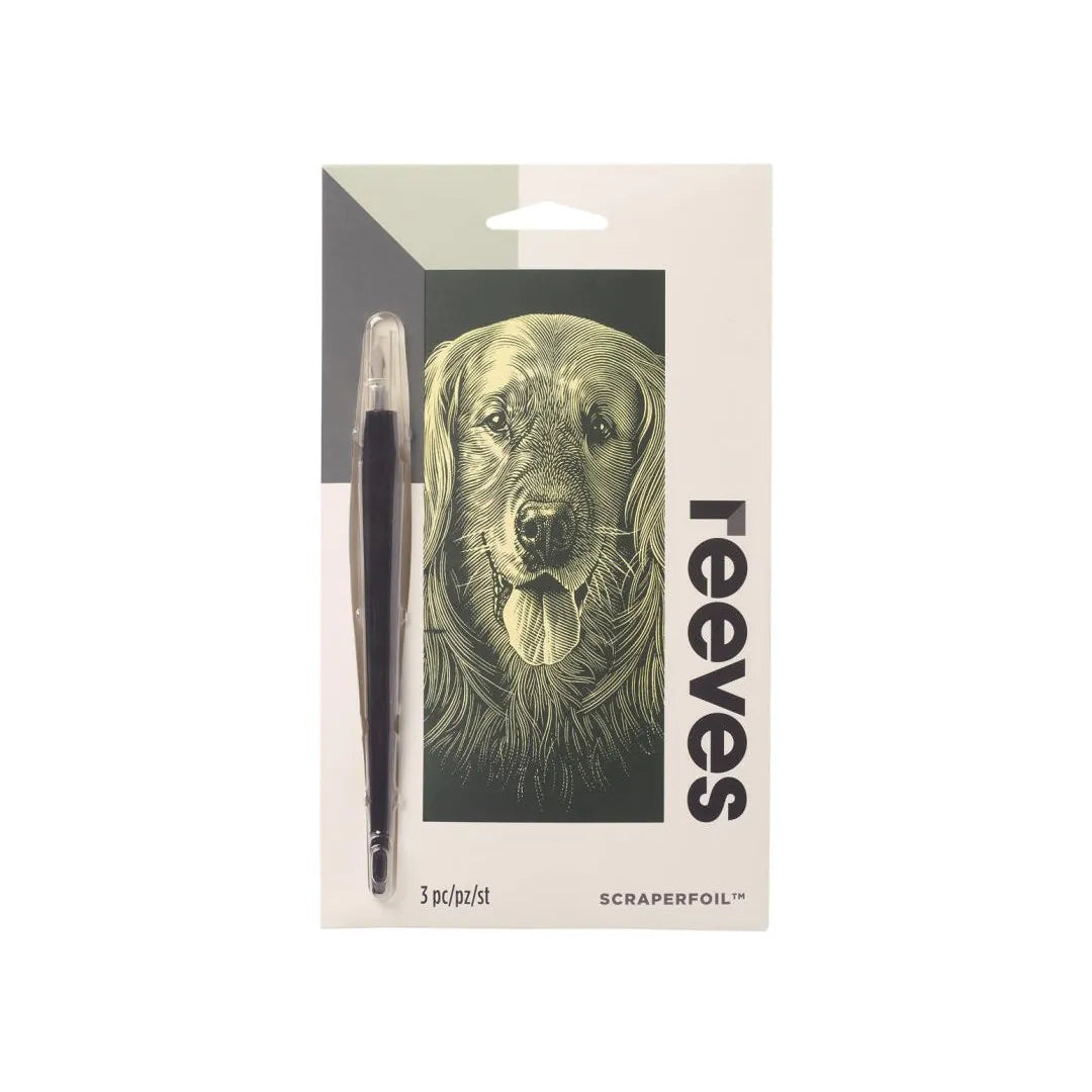 Reeves Mini Scraperfoil - Gold Dog